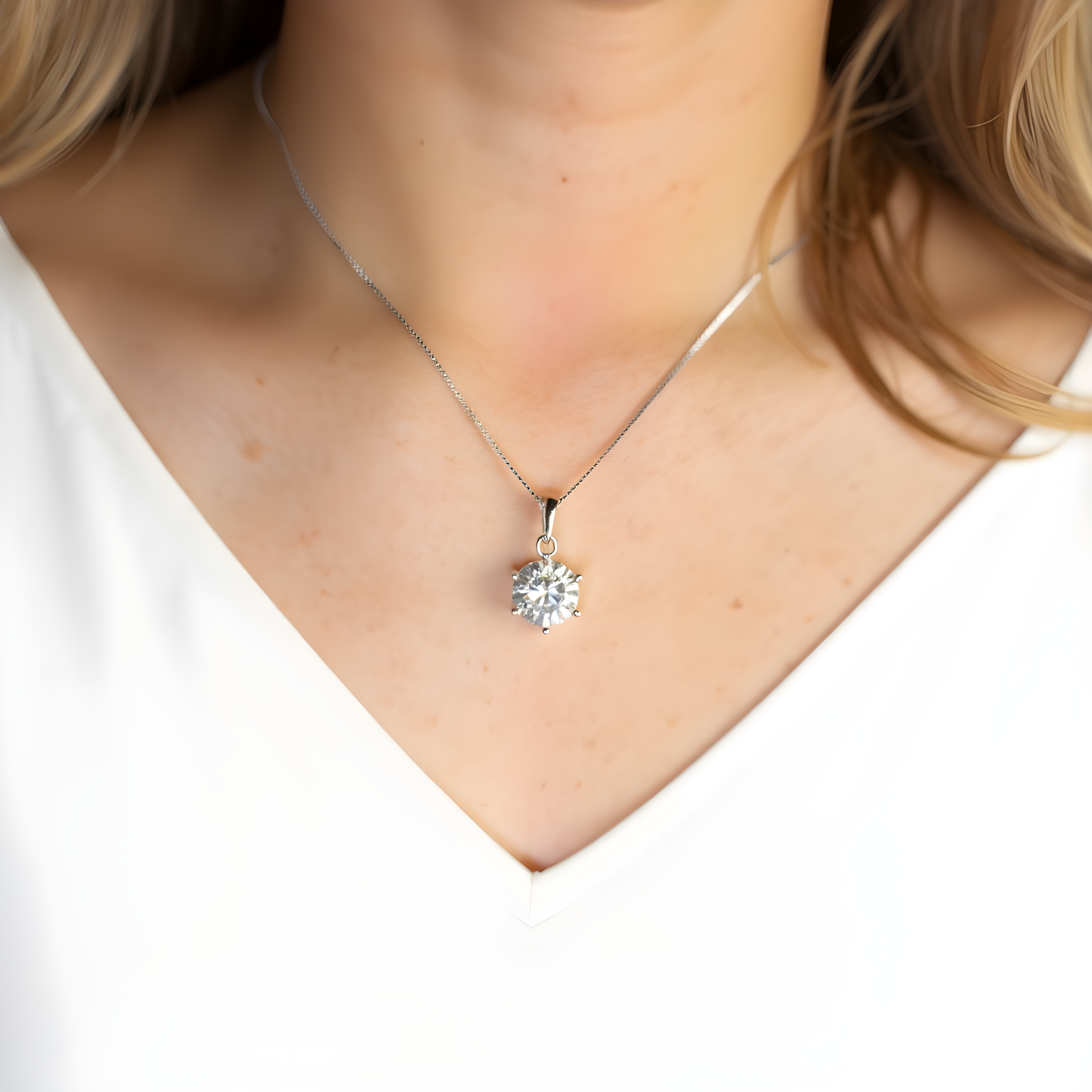 Classic Solitaire Necklace