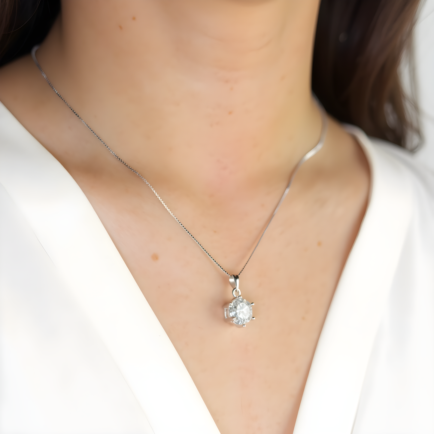 Classic Solitaire Necklace