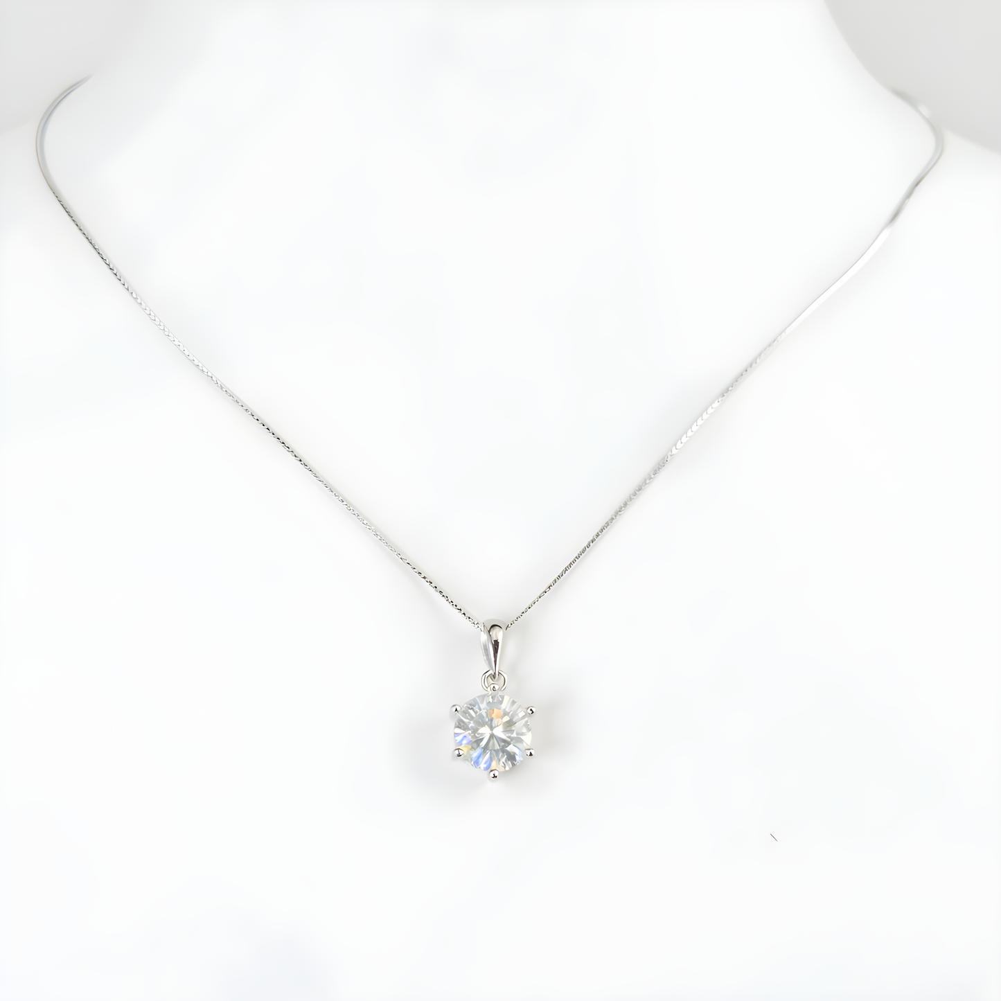 Classic Solitaire Necklace